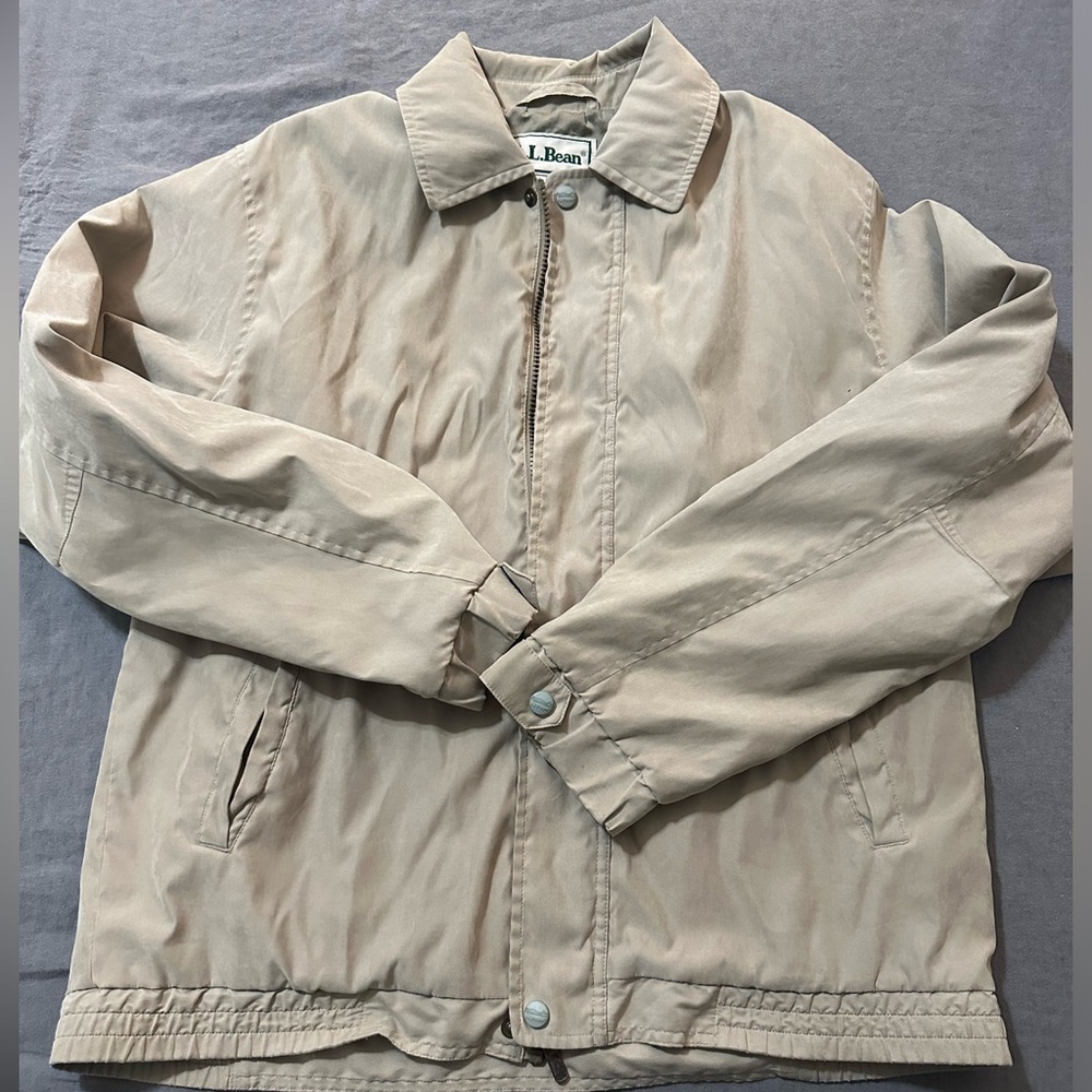 Khaki L.L. Bean Windbreaker